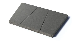 Тротуарная плитка Рутрум, 80 мм, серый