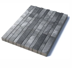 Тротуарная плитка Ригель, 80 мм, Антрацит