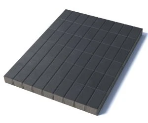 Тротуарная плитка Прямоугольник 200х100х80 мм, черный