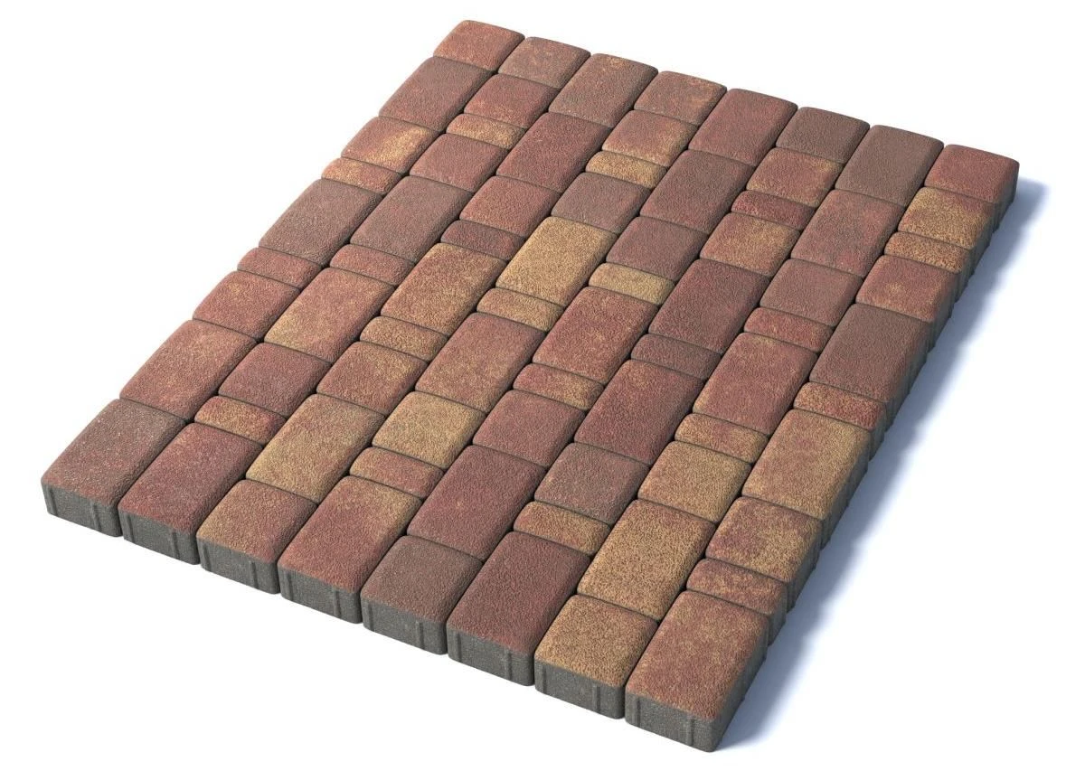 Тротуарная плитка Классико, 60 мм, гранит, Осень