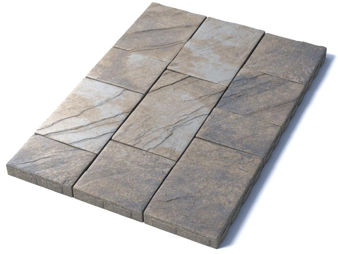 Тротуарная плитка Литос, 60 мм, Базальт