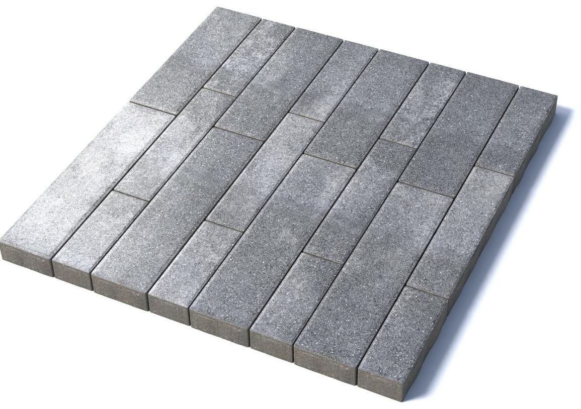 Тротуарная плитка Регата, 60 мм, Шунгит