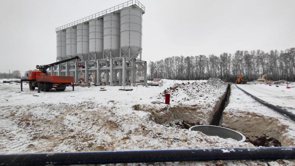 Ход строительства завода тротуарной плитки в Екатеринбурге. Декабрь 2023 Ход строительства завода тротуарной плитки в Екатеринбурге. Декабрь 2023