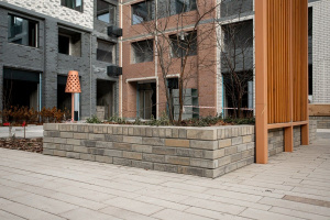 Облицовочный порядовочный вибропрессованный кирпич, Базальт