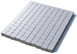 Тротуарная плитка Абрис, мрамор, белый